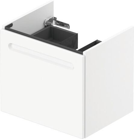 Vanity unit wall-mounted, N14381018180000 Front: White Matt, film, Corpus: White Matt, Decor