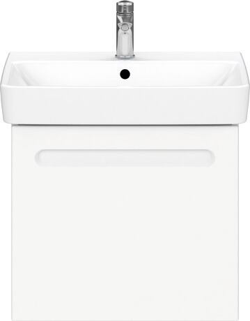 Vanity unit wall-mounted, N14381018180000 Front: White Matt, film, Corpus: White Matt, Decor