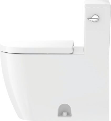 One-piece toilet, 2185010082 White High Gloss, Single Flush, Flush water quantity: 4,8 l, Flush operation position: Right