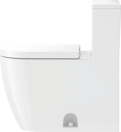 One-piece toilet, 2185010002 White High Gloss, Single Flush, Flush water quantity: 4,8 l, Flush operation position: Left