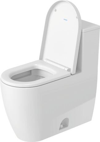 One-piece toilet, 2185010002 White High Gloss, Single Flush, Flush water quantity: 4,8 l, Flush operation position: Left