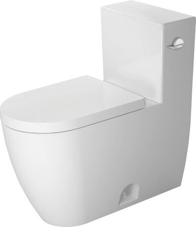 One-piece toilet, 2185010082 White High Gloss, Single Flush, Flush water quantity: 4,8 l, Flush operation position: Right