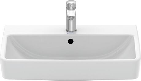 Washbasin, 23756000002 White High Gloss, Number of washing areas: 1 Middle, Number of faucet holes per wash area: 1 Middle, Overflow: Yes