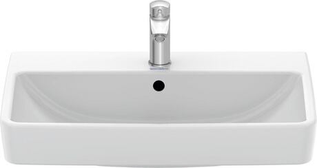 Washbasin, 23756500002 White High Gloss, Number of washing areas: 1 Middle, Number of faucet holes per wash area: 1 Middle, Overflow: Yes