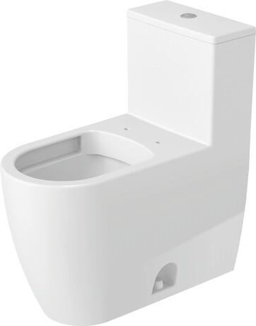 One-piece toilet, 2173010085 White High Gloss, Single Flush, Flush water quantity: 4,8 l, Flush operation position: Top