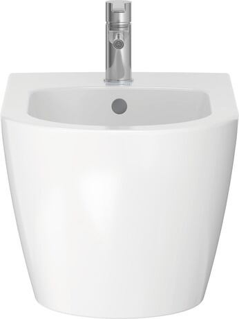 Wall-mounted bidet, 2288150000 White High Gloss, Number of faucet holes per wash area: 1