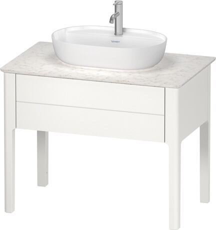 Washbowl, 0380602600 Interior colour White High Gloss, Exterior colour White Satin Matt, Number of washing areas: 1 Middle, Number of faucet holes per wash area: 1 Middle, Back side glazed: No