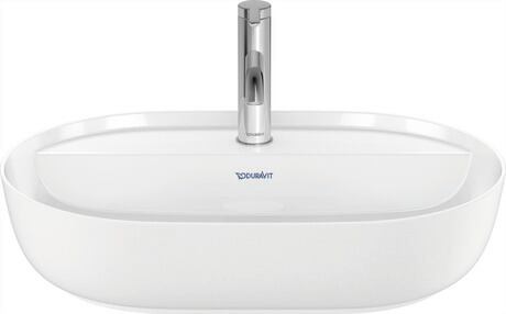 Washbowl, 0380602600 Interior colour White High Gloss, Exterior colour White Satin Matt, Number of washing areas: 1 Middle, Number of faucet holes per wash area: 1 Middle, Back side glazed: No