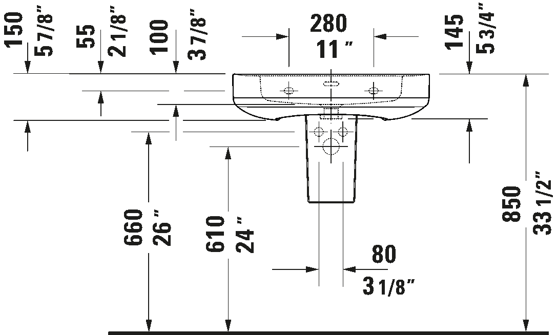 Wall Mounted Sink, 237665