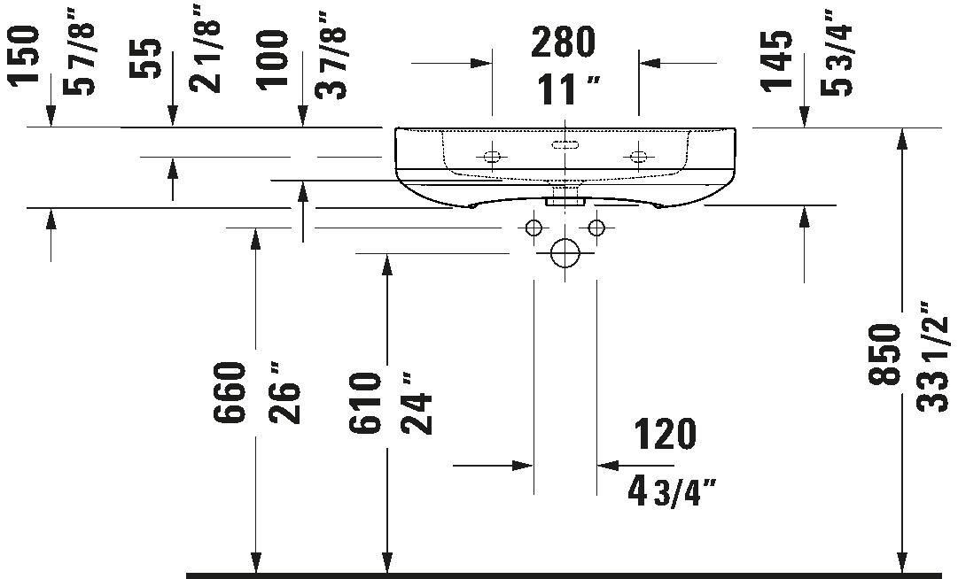 Wall Mounted Sink, 237665