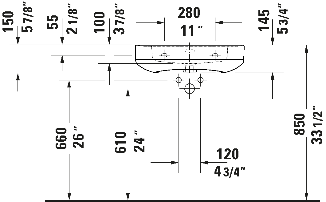 Wall Mounted Sink, 237660