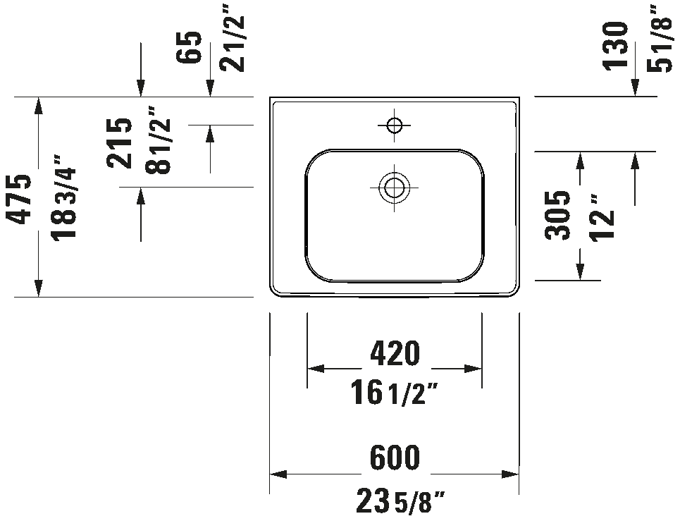 Wall Mounted Sink, 237660