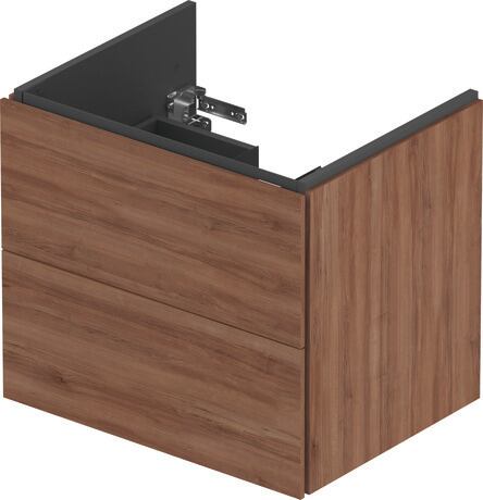 Vanity unit wall-mounted, LC624007979 Walnut Matt, Decor