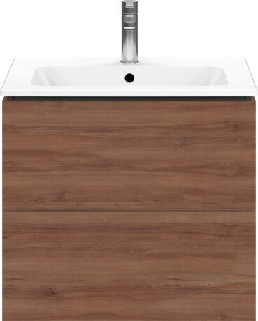 Vanity unit wall-mounted, LC624007979 Walnut Matt, Decor