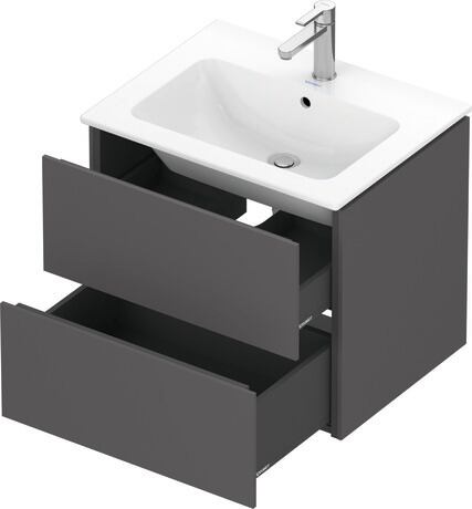 Vanity unit wall-mounted, LC624004949 Graphite Matt, Decor