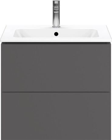 Vanity unit wall-mounted, LC624004949 Graphite Matt, Decor