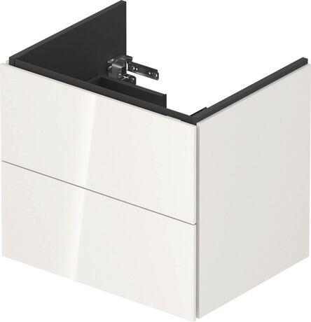 Vanity unit wall-mounted, LC624002222 White High Gloss, Decor