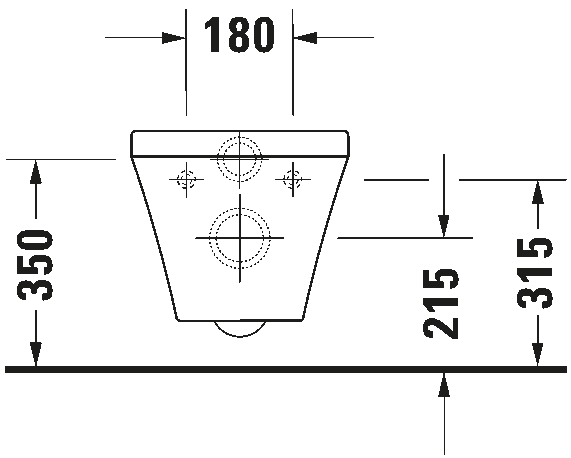 Toilet wall-mounted with undershower system, 255239