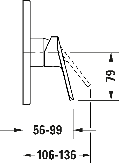 Single lever shower mixer for concealed installation, N14210010