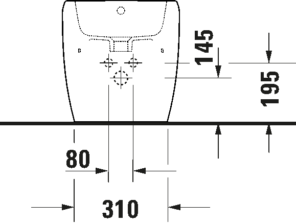 Floorstanding bidet, 226310