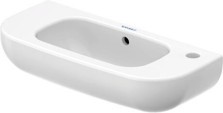 Hand basin, 07065000082 White High Gloss, Rectangular, Number of washing areas: 1 Middle, Number of faucet holes per wash area: 1 Right