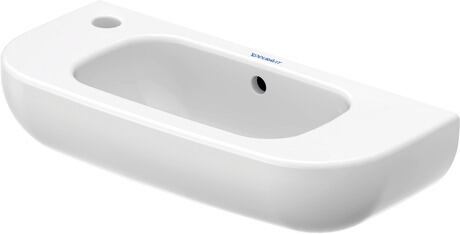 Hand basin, 07065000092 White High Gloss, Rectangular, Number of washing areas: 1 Middle, Number of faucet holes per wash area: 1 Left