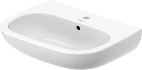 Washbasin, 23106000002 White High Gloss, Number of washing areas: 1 Middle, Number of faucet holes per wash area: 1 Middle, Back side glazed: No