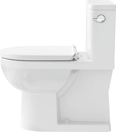 One-piece toilet, 2195010082 White High Gloss, Single Flush, Flush operation position: Right