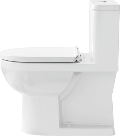 Toilet seat, 0025290000 White High Gloss, Hinge colour: Stainless steel