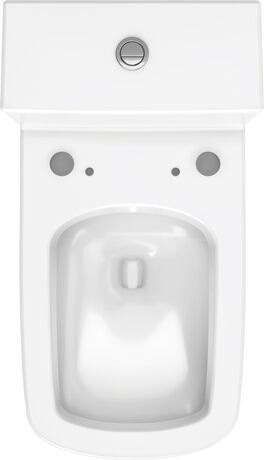 One piece toilet for shower toilet seat, 2157510083 White High Gloss, Dual Flush, Flush water quantity: 5/3,5 l, Flush operation position: Top