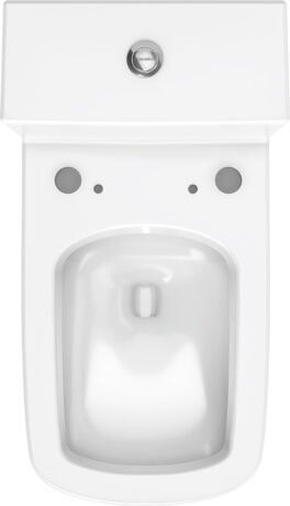 One piece toilet for shower toilet seat, 2157510085 White High Gloss, Single Flush, Flush water quantity: 4,8 l, Flush operation position: Top