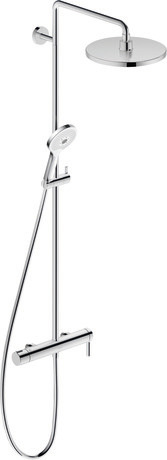 Duschsystem, C14280007S10 Einhebel-Brausemischer, Chrom Hochglanz, Anschlussart: Anschluss gerade, 1/2