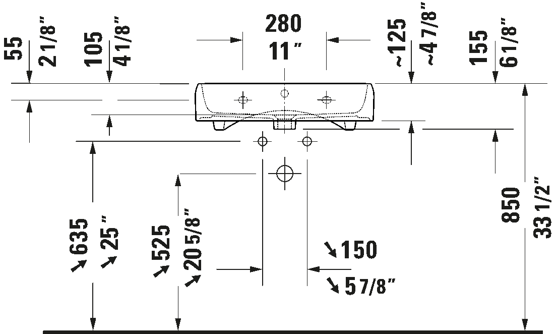 Wall Mounted Sink, 238260