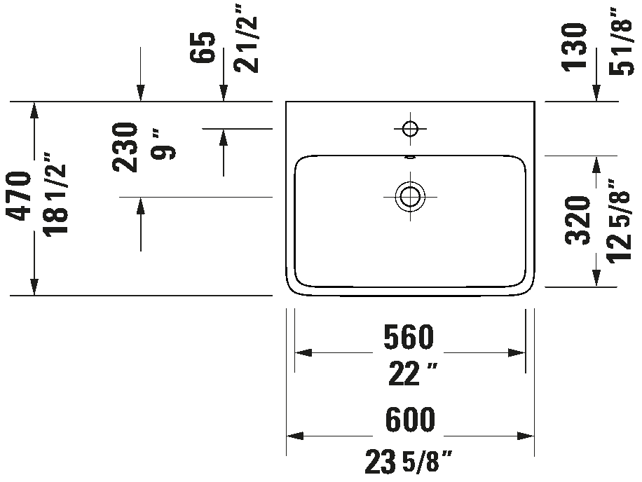 Wall Mounted Sink, 238260