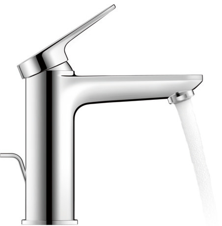 Single lever basin mixer M MinusFlow, WA1022001010 Chrome, Flow rate (3 bar): 3 l/min, with pop-up waste set, Noise class: I