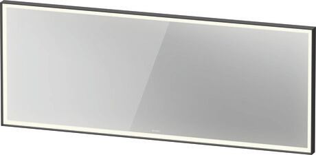 Mirror, LC7386049496100 Graphite Aluminium Matt, Defog system: Integrated, With auto-off function