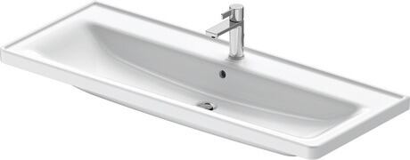 Washbasin, 2367120000 White High Gloss, Rectangular, Number of washing areas: 1 Middle, Number of faucet holes per wash area: 1 Middle, Overflow: Yes