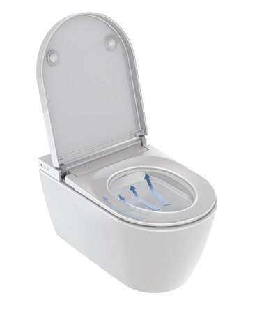 Compact shower toilet Lite, 650001012004310 575 mm, White, Seat material type: Thermoplastic, Lid material type: Thermoplastic, Warm air dryer, Seat heater, Operation type: Remote control, App, Flow rate dryer: 12 m³/h, Operation type: Remote control, App, Energy saving mode: Adjustable, Rated voltage: 220 - 240 V, Frequency: 50 Hz, Packaging dimensions: 378x575x405 mm, Unified Water Label (UWL) Class: 1, Protection type: IPX4