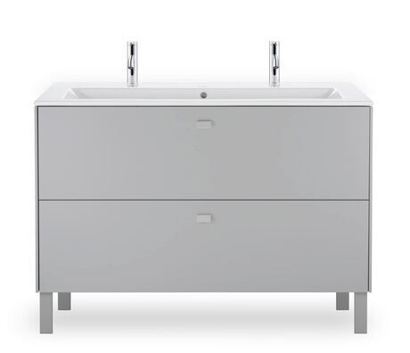 Washbasin, 2361120024 White High Gloss, Number of washing areas: 2 Middle, Number of faucet holes per wash area: 1 Left, Right