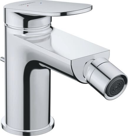 Single lever bidet mixer, WA2400001010 Chrome, Height: 137 mm, Spout reach: 128 mm, Flow rate (3 bar): 5 l/min