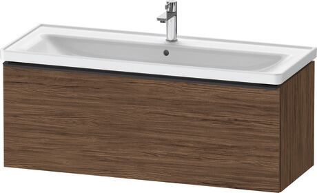 Vanity unit wall-mounted, DE42910BD210000 Walnut dark Matt, Decor, Handle Diamond black