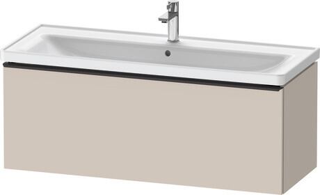 Vanity unit wall-mounted, DE42910BD910000 taupe Matt, Decor, Handle Diamond black