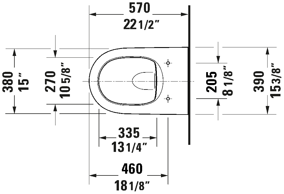 Wall Mounted Toilet, 255609