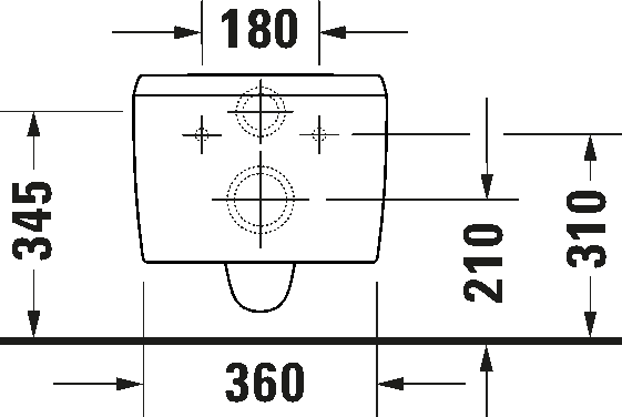 Wall-mounted toilet, 255609