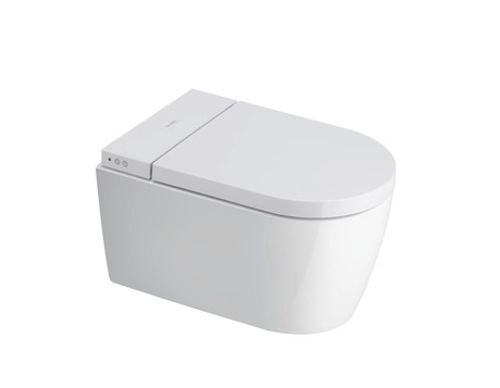 Compact shower toilet Lite, 650001012004310 575 mm, White, Seat material type: Thermoplastic, Lid material type: Thermoplastic, Warm air dryer, Seat heater, Operation type: Remote control, App, Flow rate dryer: 12 m³/h, Operation type: Remote control, App, Energy saving mode: Adjustable, Rated voltage: 220 - 240 V, Frequency: 50 Hz, Packaging dimensions: 378x575x405 mm, Unified Water Label (UWL) Class: 1, Protection type: IPX4