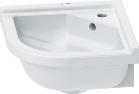 Corner Basin, 0752440000 White High Gloss, Square, Number of washing areas: 1 Middle, Number of faucet holes per wash area: 1 Middle