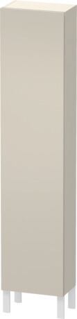 Tall cabinet, LC1170L8383 Hinge position: Left, taupe Super Matt, Decor