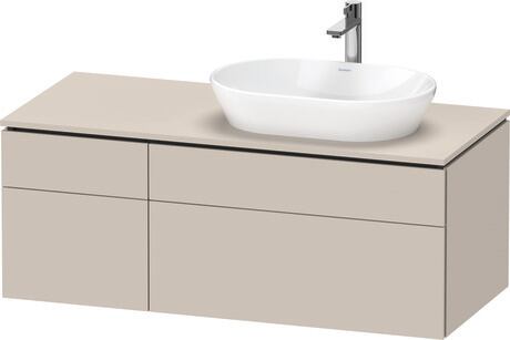 Console vanity unit wall-mounted, LC4874083830000 taupe Super Matt, Decor