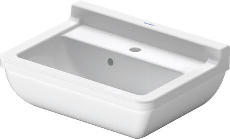 Washbasin, 0300500000 White High Gloss, Number of washing areas: 1 Middle, Number of faucet holes per wash area: 1 Middle