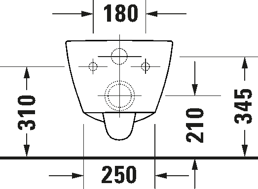 Toilet set wall-mounted, 458209